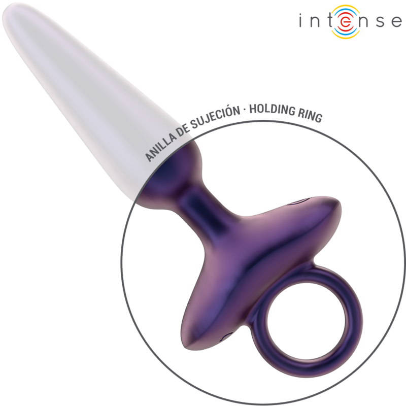 PLUG ANAL VIBRADOR UNISEX CÓNICO CON CONTROL REMOTO INTENSE - MARLON MODELO 4