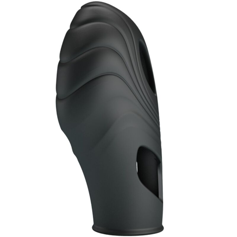 LICH VIBRADOR DE DEDO DE SILICONA NEGRO