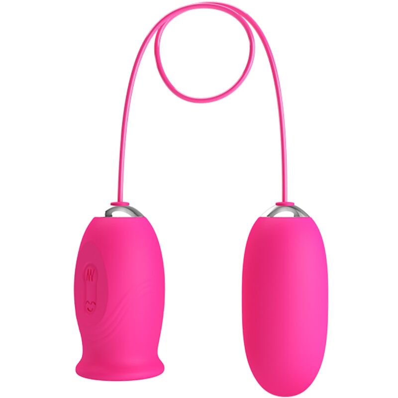 ESTIMULADOR DE CLITORIS CON LENGUA + HUEVO VIBRADOR PRETTY LOVE - DAISY ROSA