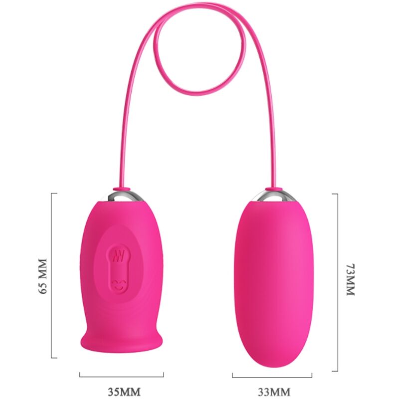 ESTIMULADOR DE CLITORIS CON LENGUA + HUEVO VIBRADOR PRETTY LOVE - DAISY ROSA