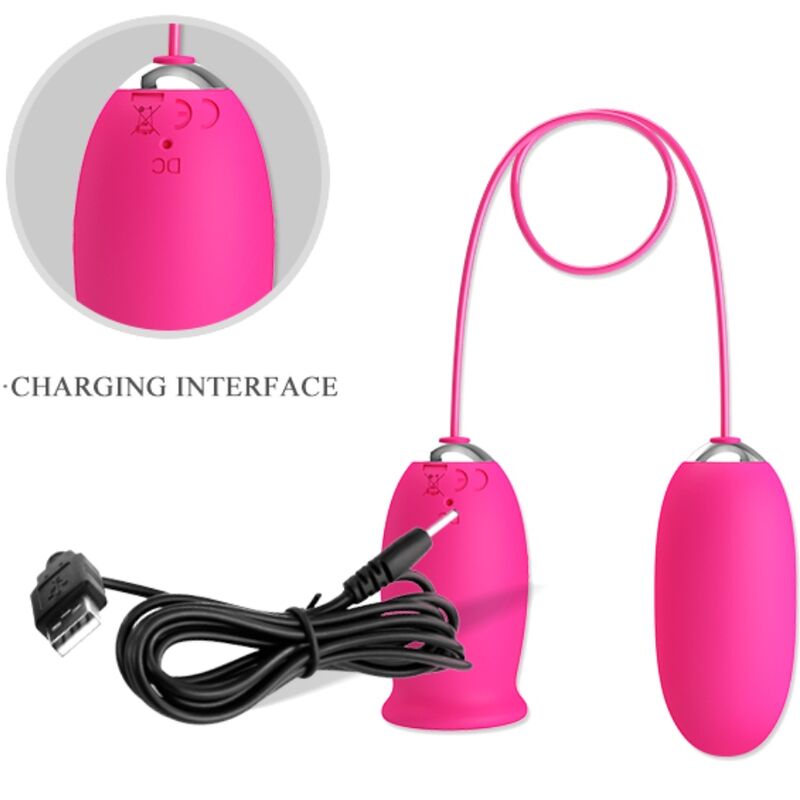 ESTIMULADOR DE CLITORIS CON LENGUA + HUEVO VIBRADOR PRETTY LOVE - DAISY ROSA