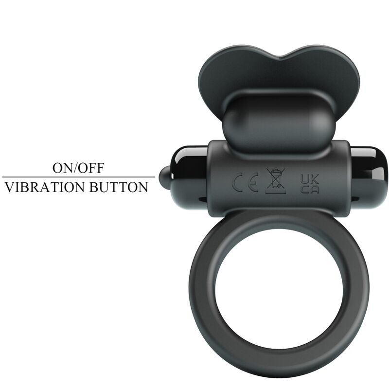 DEBONAIRE ANILLO VIBRADOR CONEJO 10 VIBRACIONES NEGRO BATERÍA AAA