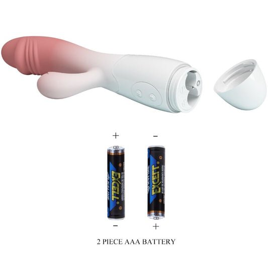 SNAPPY VIBRADOR RABBIT 3O VIBRACIONES ROSA CON BATERÍAS AAA