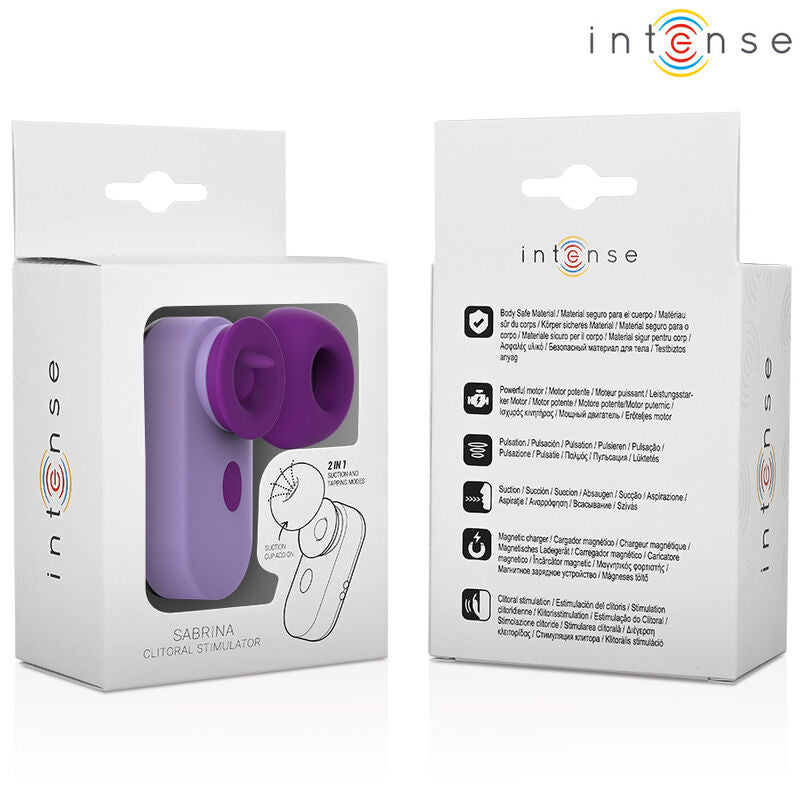 MINI ESTIMULADOR DE CLÍTORIS INTENSE - SABRINA TRAVEL SET VIOLETA