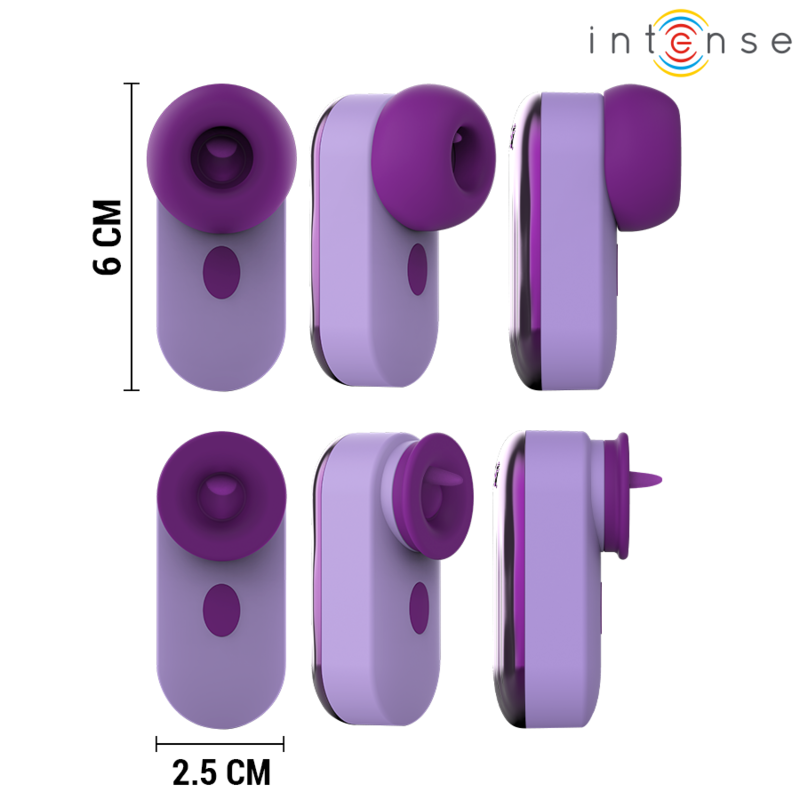MINI ESTIMULADOR DE CLÍTORIS INTENSE - SABRINA TRAVEL SET VIOLETA