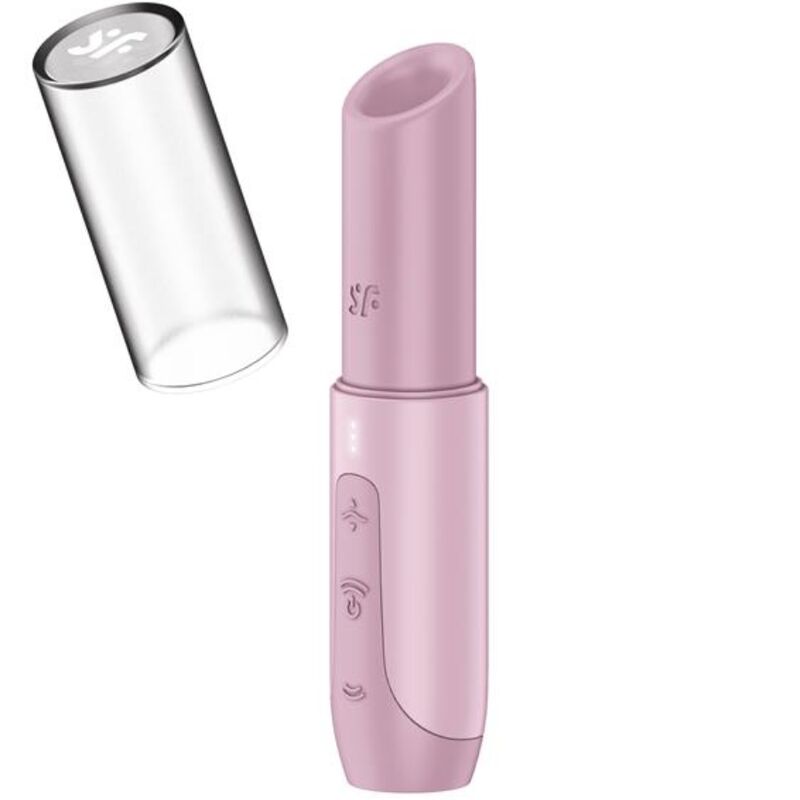 SECRET KISS ESTIMULADOR ONDAS DE PRESIÓN DISCRETO SIMIL LABIAL ROSA SATISFYER