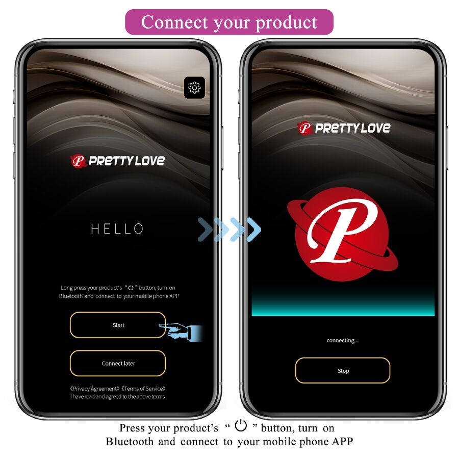 HUEVO VIBRADOR PRETTY LOVE - LEVIATHAN CONTROLADO POR APP MORADO
