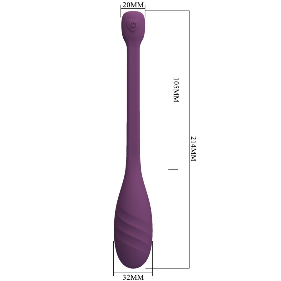 HUEVO VIBRADOR PRETTY LOVE - LEVIATHAN CONTROLADO POR APP MORADO