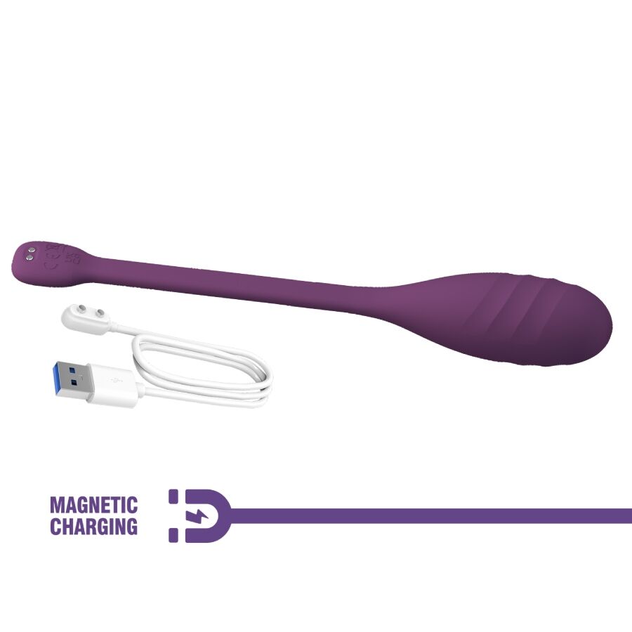 HUEVO VIBRADOR PRETTY LOVE - LEVIATHAN CONTROLADO POR APP MORADO
