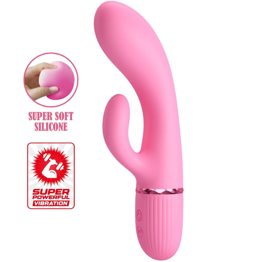 MARSKI VIBRADOR RABBIT CLÁSICO 10 FUNCIONES ROSA RECARGABLE USB