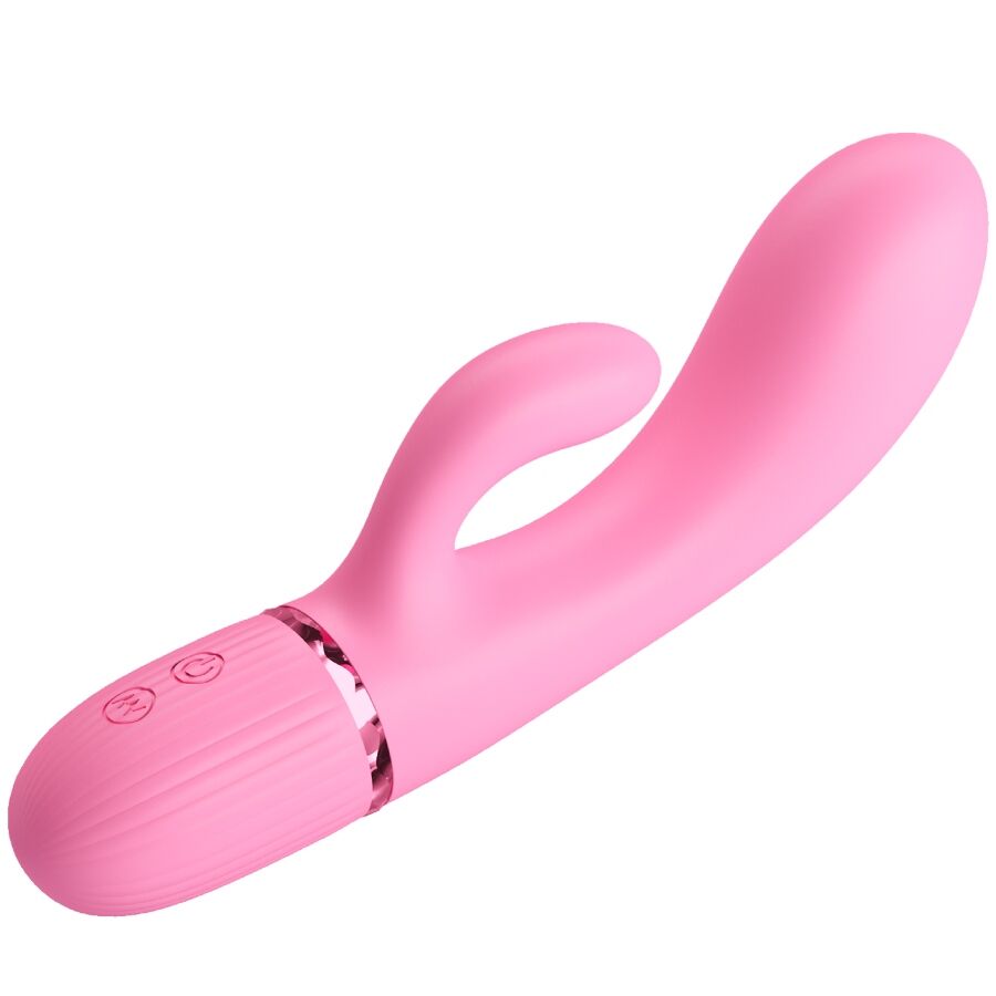 MARSKI VIBRADOR RABBIT CLÁSICO 10 FUNCIONES ROSA RECARGABLE USB