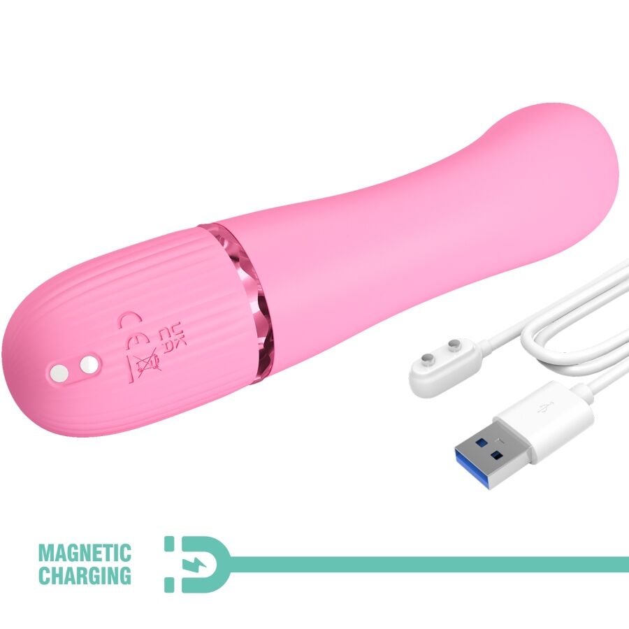 MARSKI VIBRADOR RABBIT CLÁSICO 10 FUNCIONES ROSA RECARGABLE USB