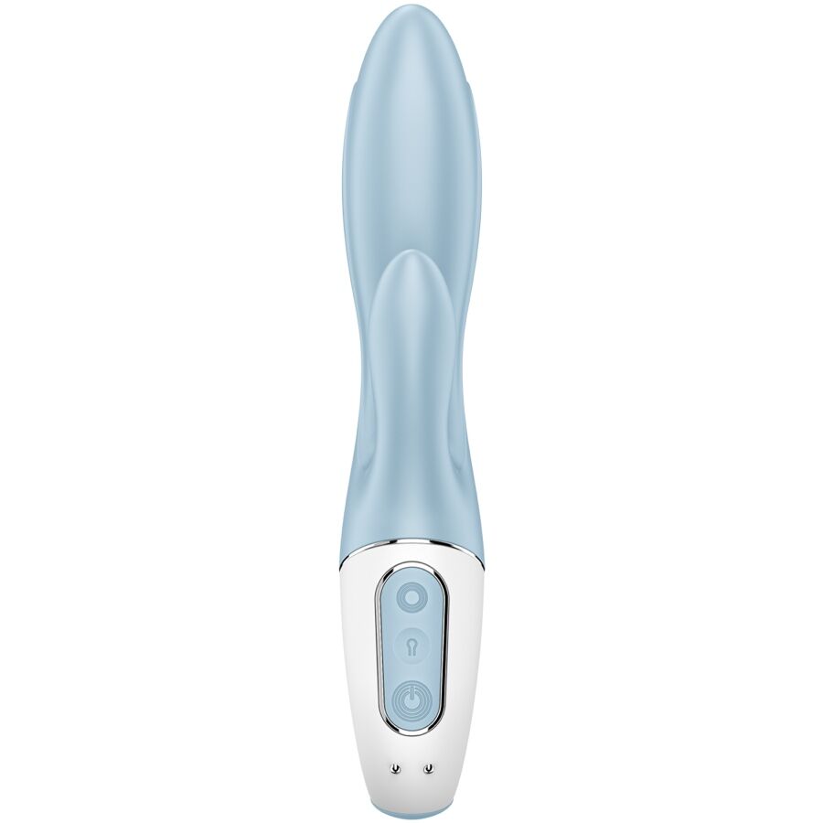 AIR PUMP BUNNY 1 VIBRADOR RABBIT INFLABLE AZUL RECARGABLE USB SATISFYER