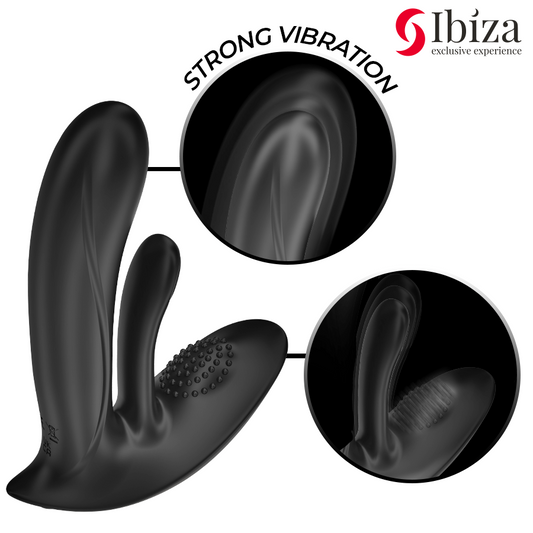 IBIZA - VIBRADOR WEARABLE CON ESTIMULACIÓN PUNTO-G Y CLÍTORIS CON CONTROL REMOTO