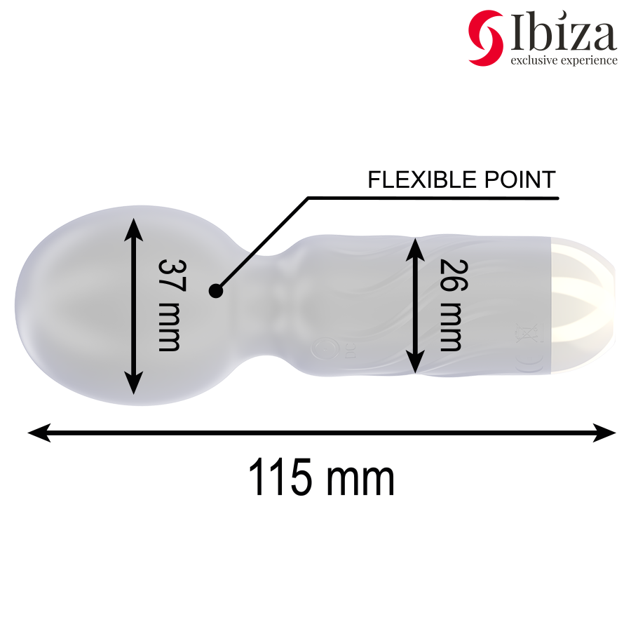 IBIZA MINI VIBRADOR MASAJEADOR WAND DE BOLSILLO
