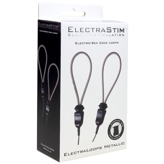 ELECTRASTIM - ELECTRALOOPS E-STIM ANILLOS METÁLICOS AJUSTABLES PARA EL PENE