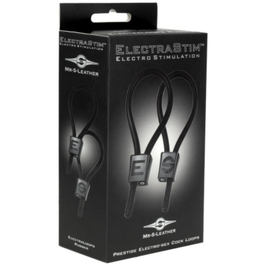 ELECTRASTIM - PRESTIGE ELECTRA LOOPS ANILLOS DE PENE AJUSTABLES NEGRO