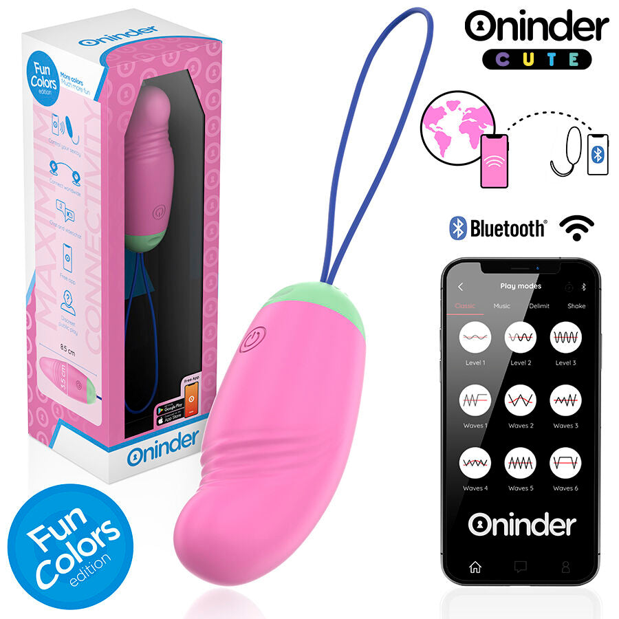 LOVE PLEASURE HUEVO VIBRADOR ROTADOR CON APP RECARGABLE USB