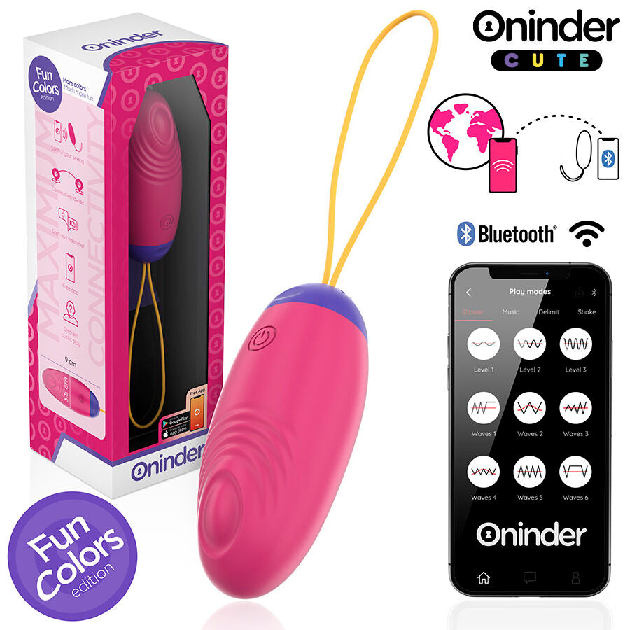 LOVE PLEASURE HUEVO VIBROADOR CON TAPPING Y APP RECARGABLE USB