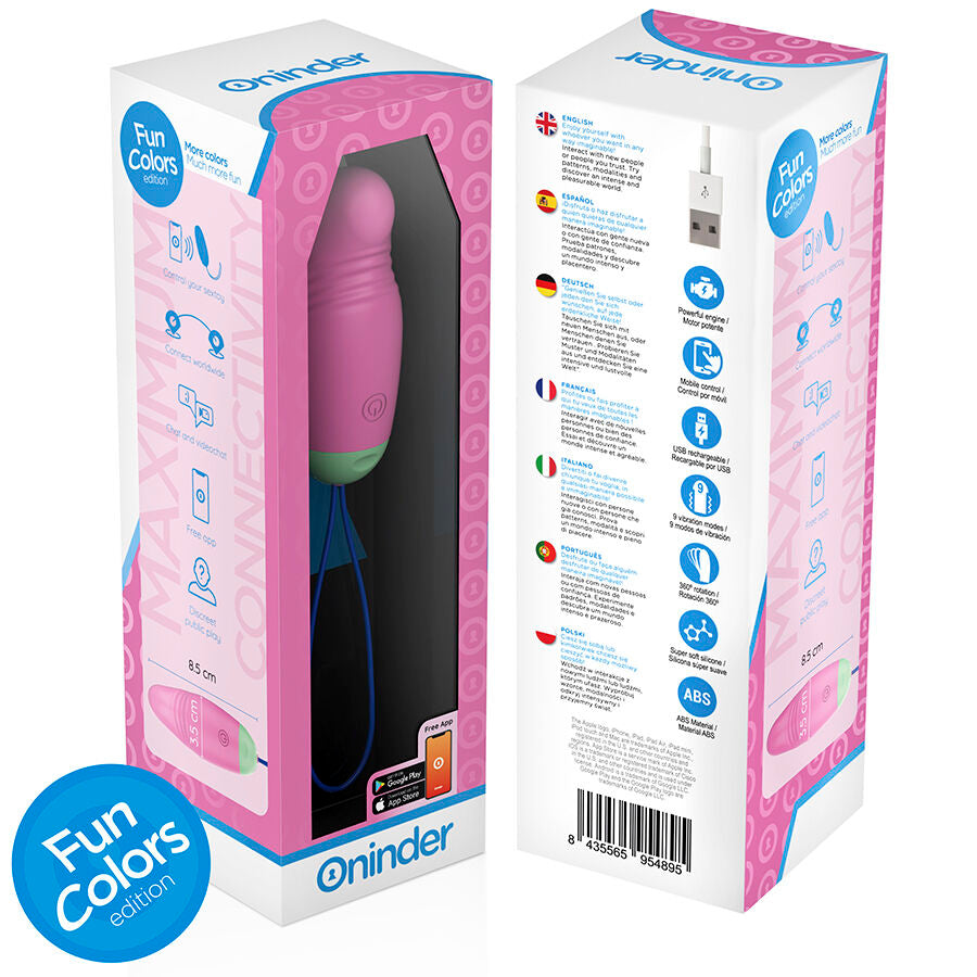LOVE PLEASURE HUEVO VIBRADOR ROTADOR CON APP RECARGABLE USB