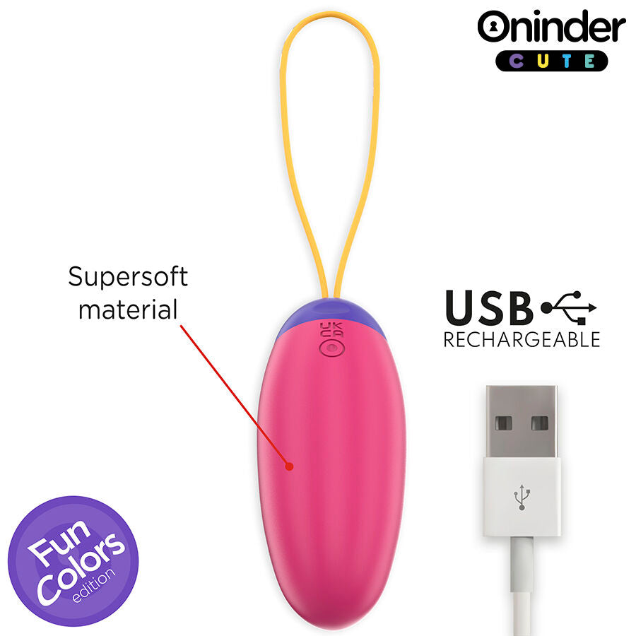LOVE PLEASURE HUEVO VIBROADOR CON TAPPING Y APP RECARGABLE USB