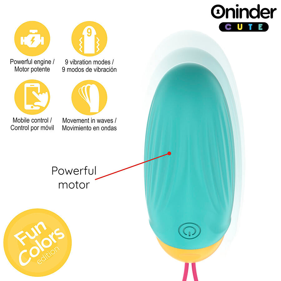 LOVE PLEASURE HUEVO VIBRADOR CON GEMAS ROTADORAS Y APP RECARGABLE USB