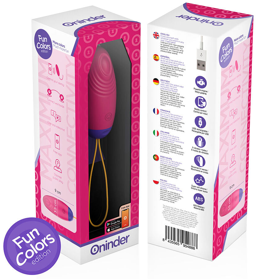 LOVE PLEASURE HUEVO VIBROADOR CON TAPPING Y APP RECARGABLE USB