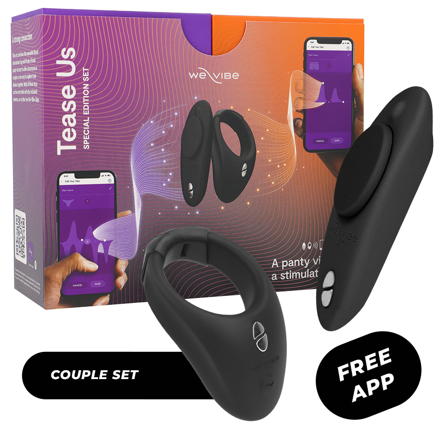 TEASE US SET BOND + MOXIE 2 ANILLOSVIBRADORES CONTROLADOS POR APP WE VIBE
