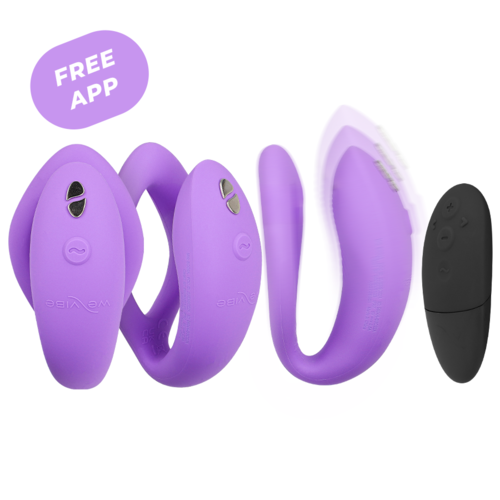 VIBRADOR U PARA PAREJAS FLEXIBLE CONTROL REMOTO Y APP WE-VIBE - SYNC O