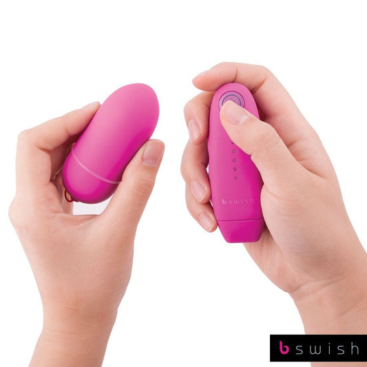 HUEVO VIBRADOR B SWISH - BNAUGHTY UNLEASHED CLASSIC ROSA CONTROL REMOTO