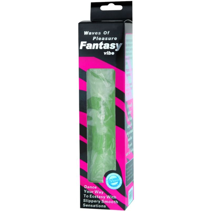 VIBRADOR REALISTICO BAILE - WAVES OF PLEASURE 23 CM VERDE