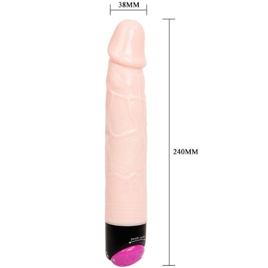 VIBRADOR REALISTICO BAILE - COLORFUL SEX VIBRACIÓN Y ROTACIÓN 24 CM