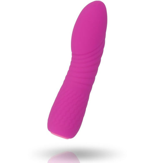 MYLA MINI VIBRADOR TEXTURADO  LILA RECARGABLE USB