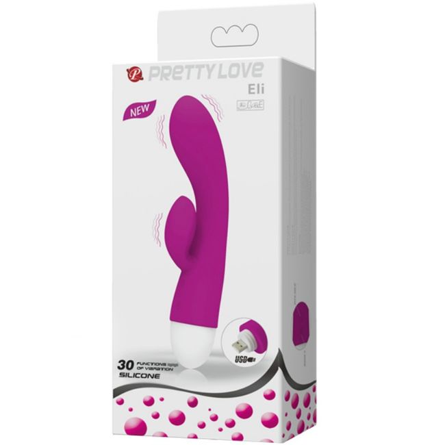 ELI MINI VIBRADOR RABBIT 30 MODOS REGARGABLE USB