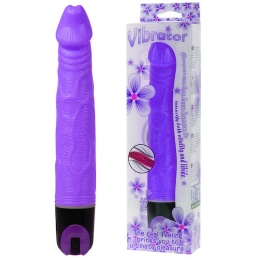 VIBRADOR REALISTICO BAILE - VIBRATOR MULTISPEED 21.5 CM MORADO