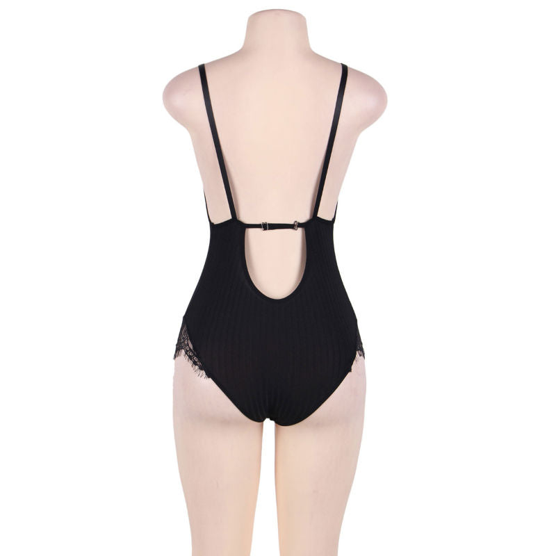 TEDDY SUBBLIME - CON FRANJAS NEGRO TALLA GRANDE