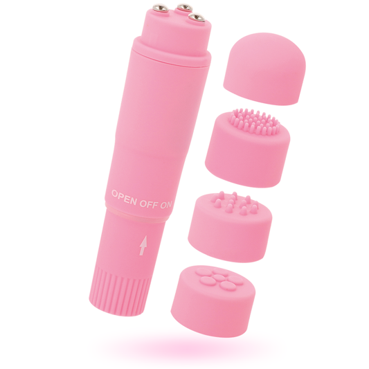 MINI VIBRADOR GLOSSY - POCKET KURT MASAJEADOR ROSA