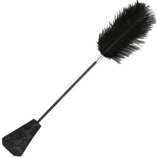 FUSTA CON PLUMA DARKNESS - LOVE NEGRO 56 CM