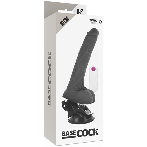 VIBRADOR REALISTICO 19 CM -O- 4 CM BASECOCK - CONTROL REMOTO NATURAL