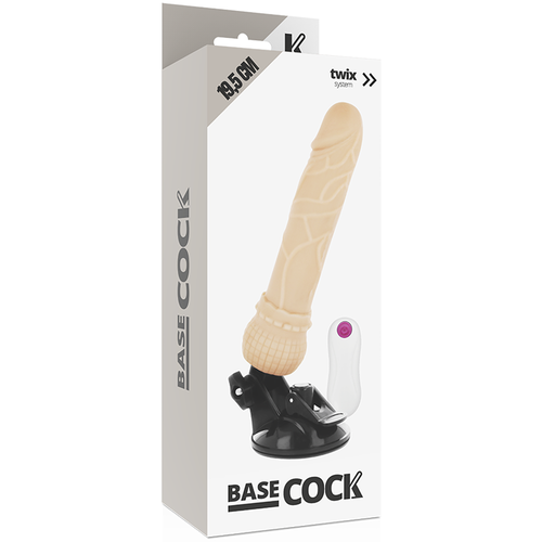 VIBRADOR REALISTICO 19.5 CM -O- 4 CM BASECOCK - CONTROL REMOTO NATURAL