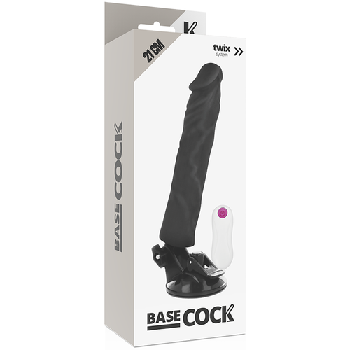 VIBRADOR REALISTICO 21 CM -O- 4 CM BASECOCK - CONTROL REMOTO NATURAL