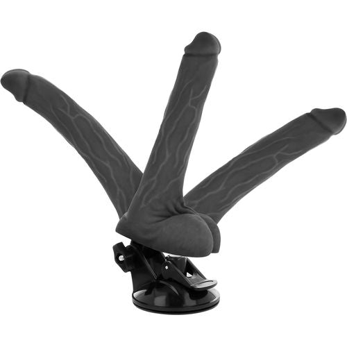 VIBRADOR REALISTICO 18.5 CM -O- 4 CM BASECOCK - ARTICULABLE CONTROL REMOTO NATURAL