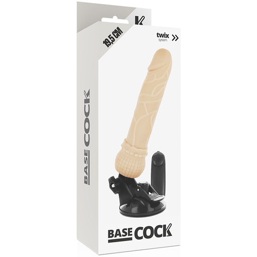 VIBRADOR REALISTICO 19.5 CM -O- 4 CM BASECOCK - CONTROL REMOTO NATURAL 19.5 CM -O- 4 CM