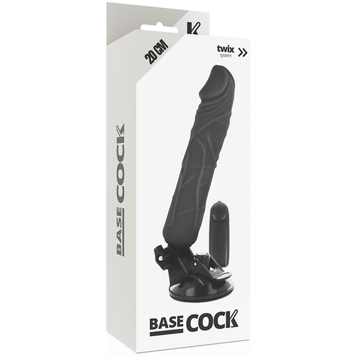 VIBRADOR REALISTICO 20 X 4 CM BASECOCK - CONTROL REMOTO NATURAL
