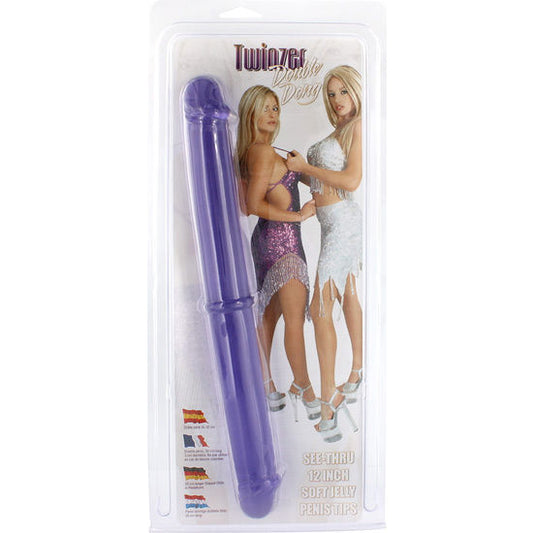 DOBLE DILDO SEVEN CREATIONS - DOBLE PENE DE 30 CM MORADO