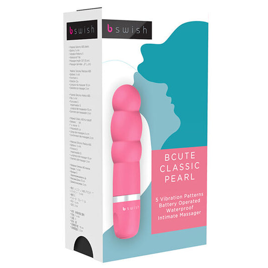 BCUTE CLASSIC PEARL MINI VIBRADOR ROSA CON BATERÍAS