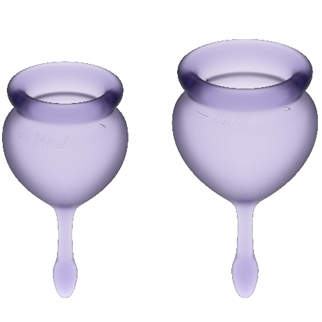 KIT COPA MENSTRUAL SATISFYER - FEEL GOOD 15 + 20 ML