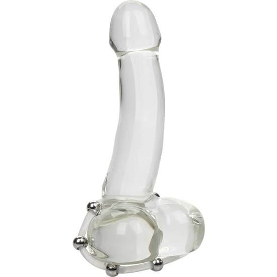 ANILLO DE SILICONA CON CUENTAS DE ACERO TALLA XL CALEXOTICS