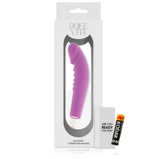 DOLCE VITA - REALISTIC PLEASURE VIBRADOR SILICONA LILA