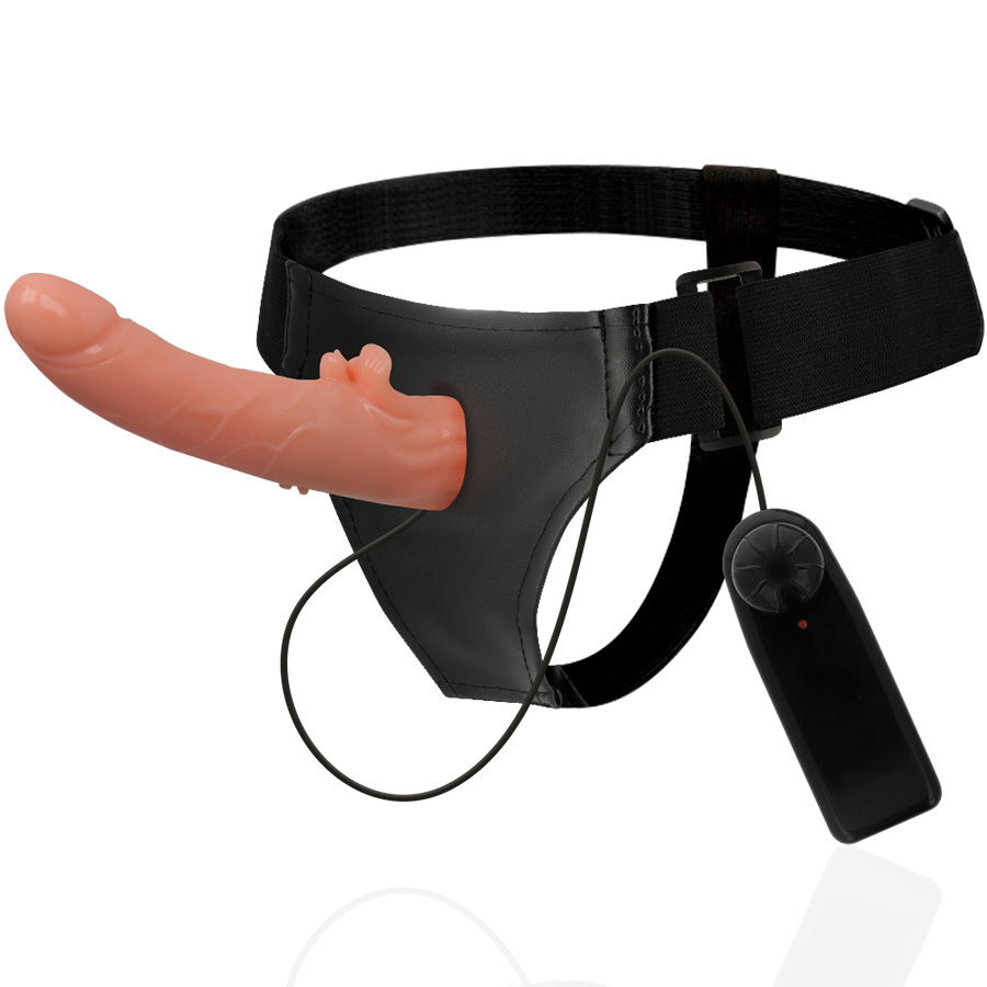 HARNESS ATTRACTION - ARNÉS VIBRADOR HECTOR 20 CM -O- 3.5 CM